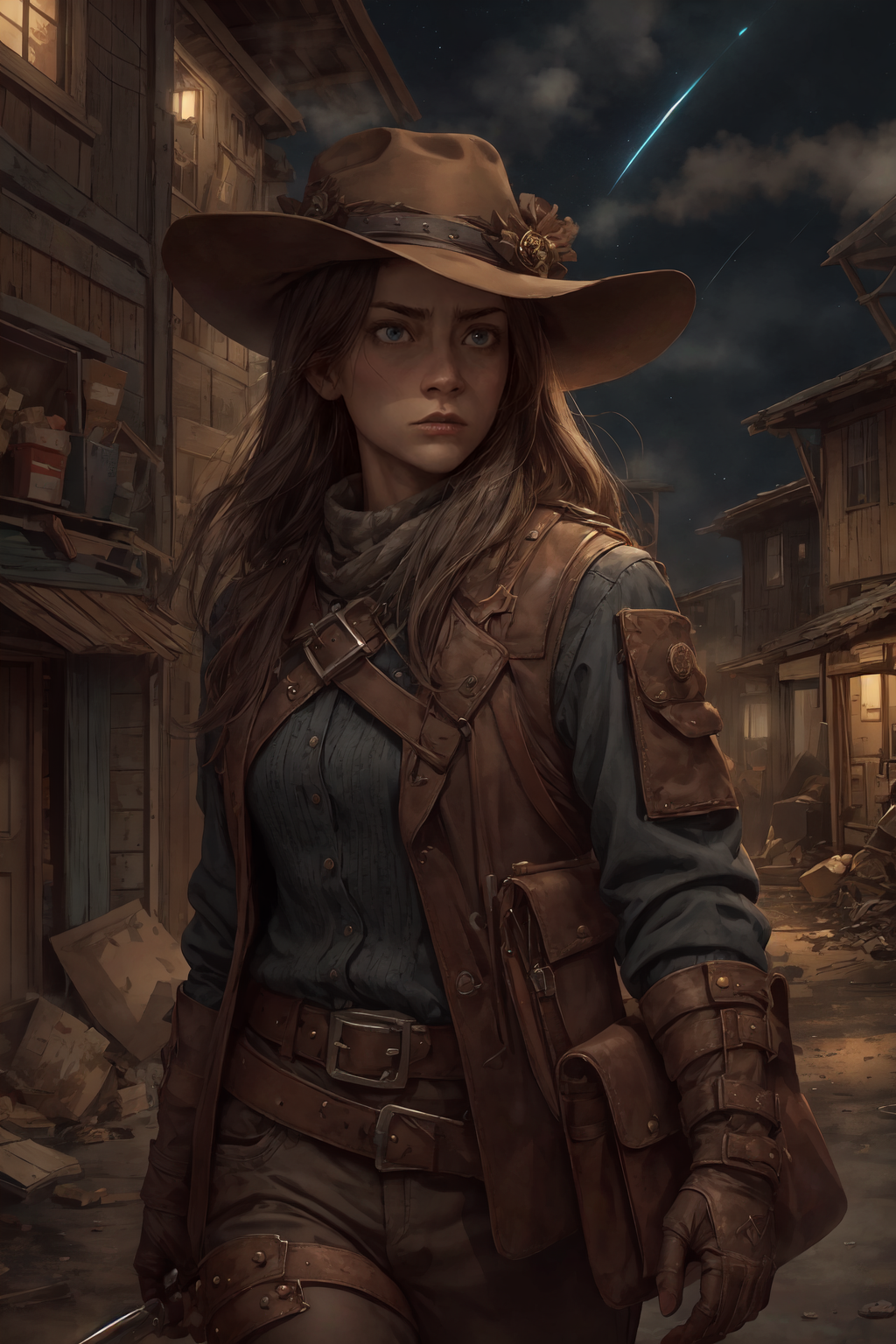 00344-[2homeMade]_20230828_1931_woman, determined, fierce, relentless, serious, (grey) (blue_0.4) eyes, thirty years old, adventurer, realistic, light, shadow,.png
